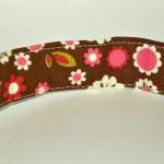 Adjustable Dog Collar - Brown With White..