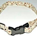 Tan & Brown Dog Collar With Dots And..