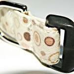 Tan & Brown Dog Collar With Dots And..