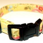 Floral Dog Collar - Yellow With Roses Size Xs..