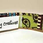 Dog Collar - Green, Blue And Brown Swirls And..