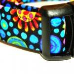 Adjustable Dog Collar - Bright Colored Circles..